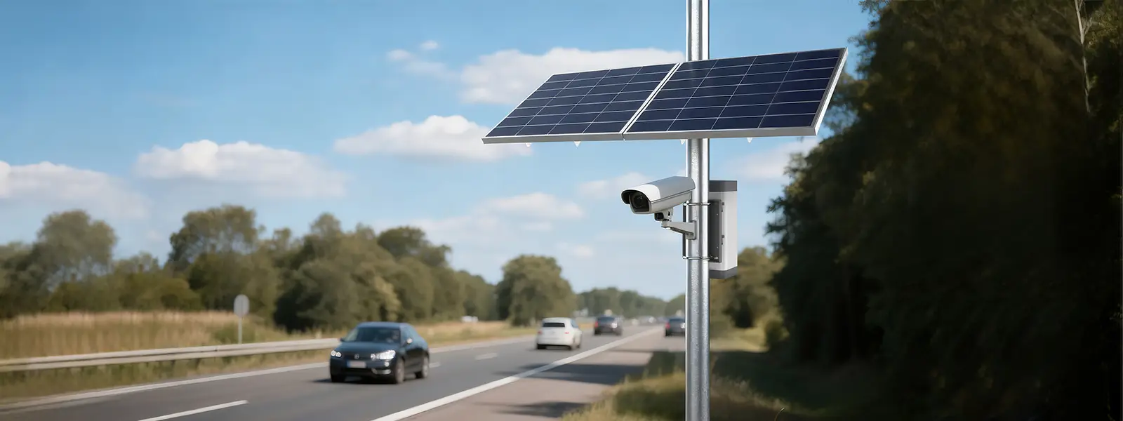Vigilancia vial con tecnología solar